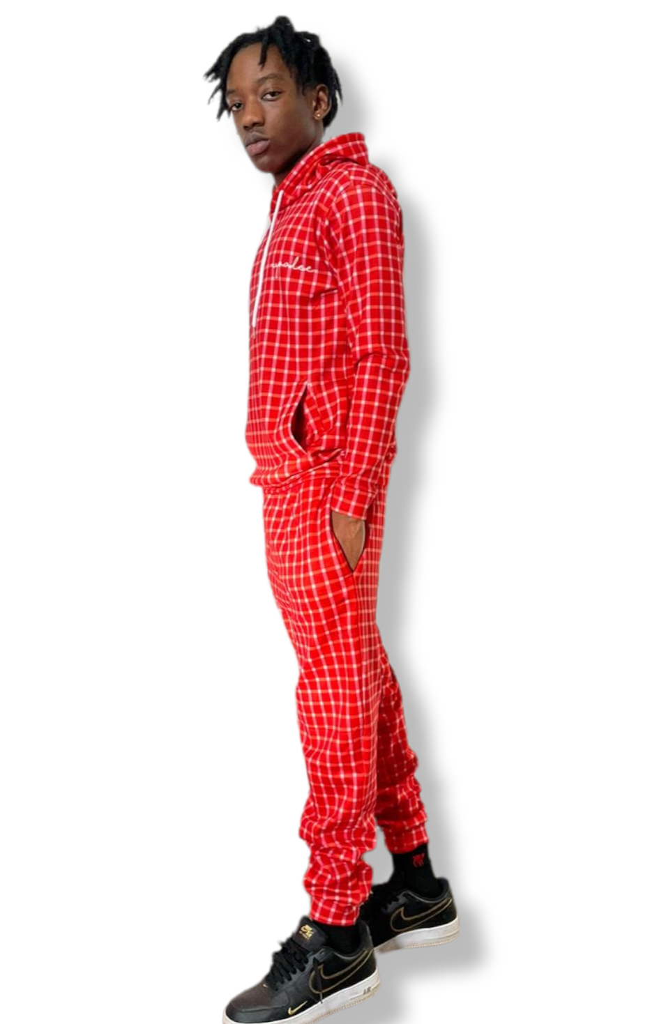 Men s Casual Red Stripe Hoodie Comfortable Slim Fit Stylish Activew Nyaalee Apparel